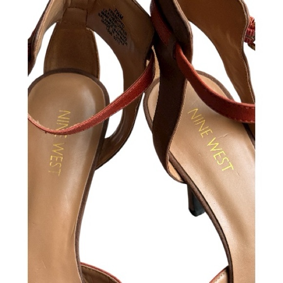 Nine West Elegant Brown and Burnt Orange Women's Heels s. 7.5 - Picture 6 of 11